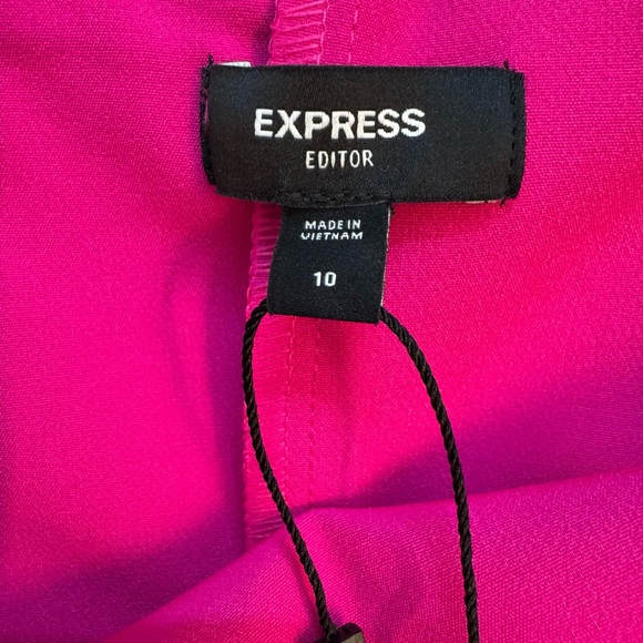 NWT Express Editor Lined Skirt Skort, size 10, Hot Pink - Picture 6 of 10